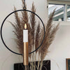 Kreisanhänger für Blumen oder Kerzen - Gold / Schwarz