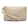 Clutch- ANNA mit geflochtenen Details - Sand