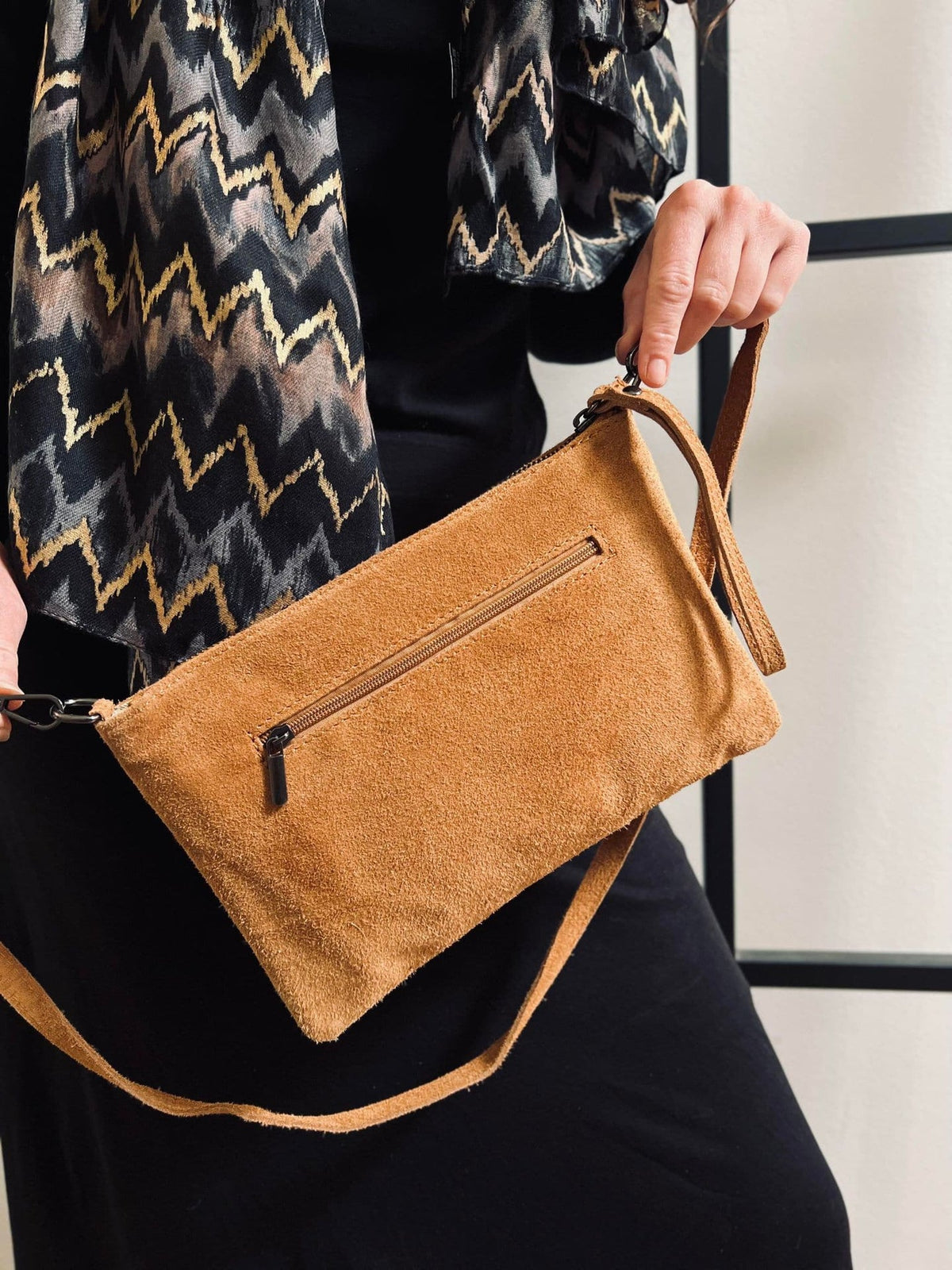 Clutch - Cognac Ruskind - VIAMAJA.DK
