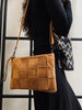 Clutch - Cognac Wildleder