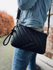Clutch / Crossover STRIPE in weichem Lammleder