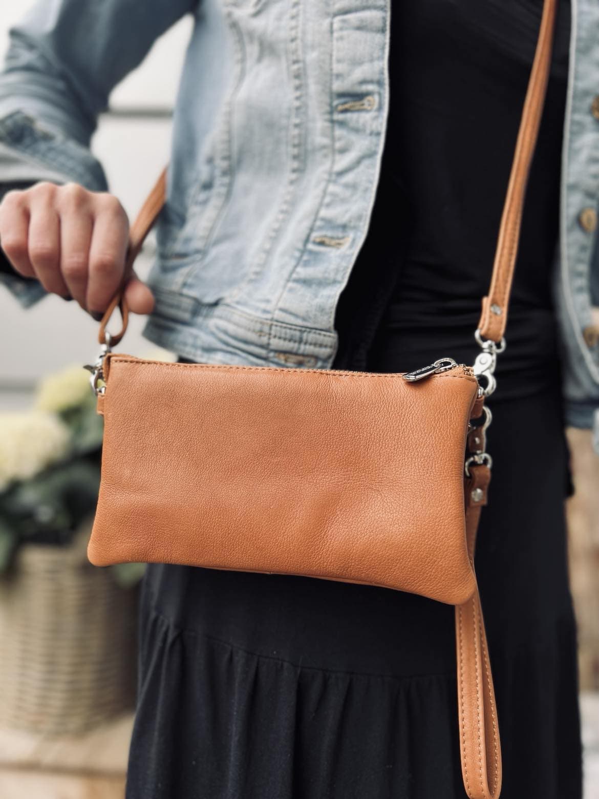 Clutch - FLORA Cognac - VIAMAJA.DK