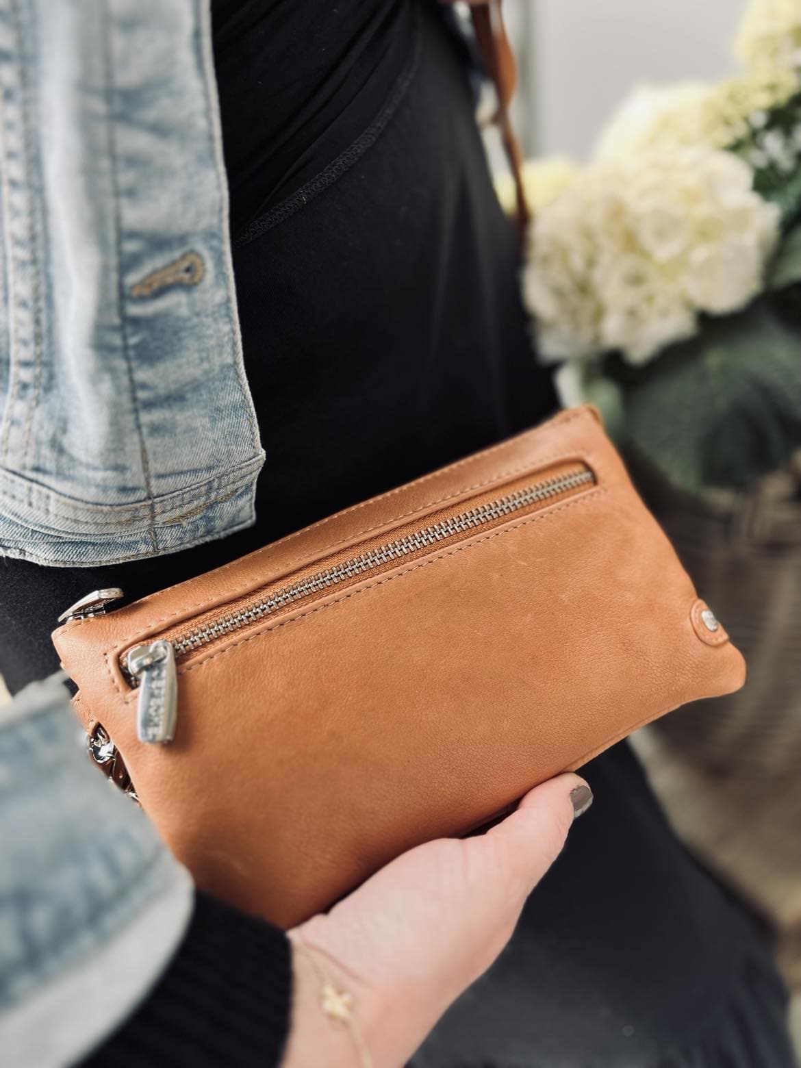 Clutch - FLORA Cognac - VIAMAJA.DK