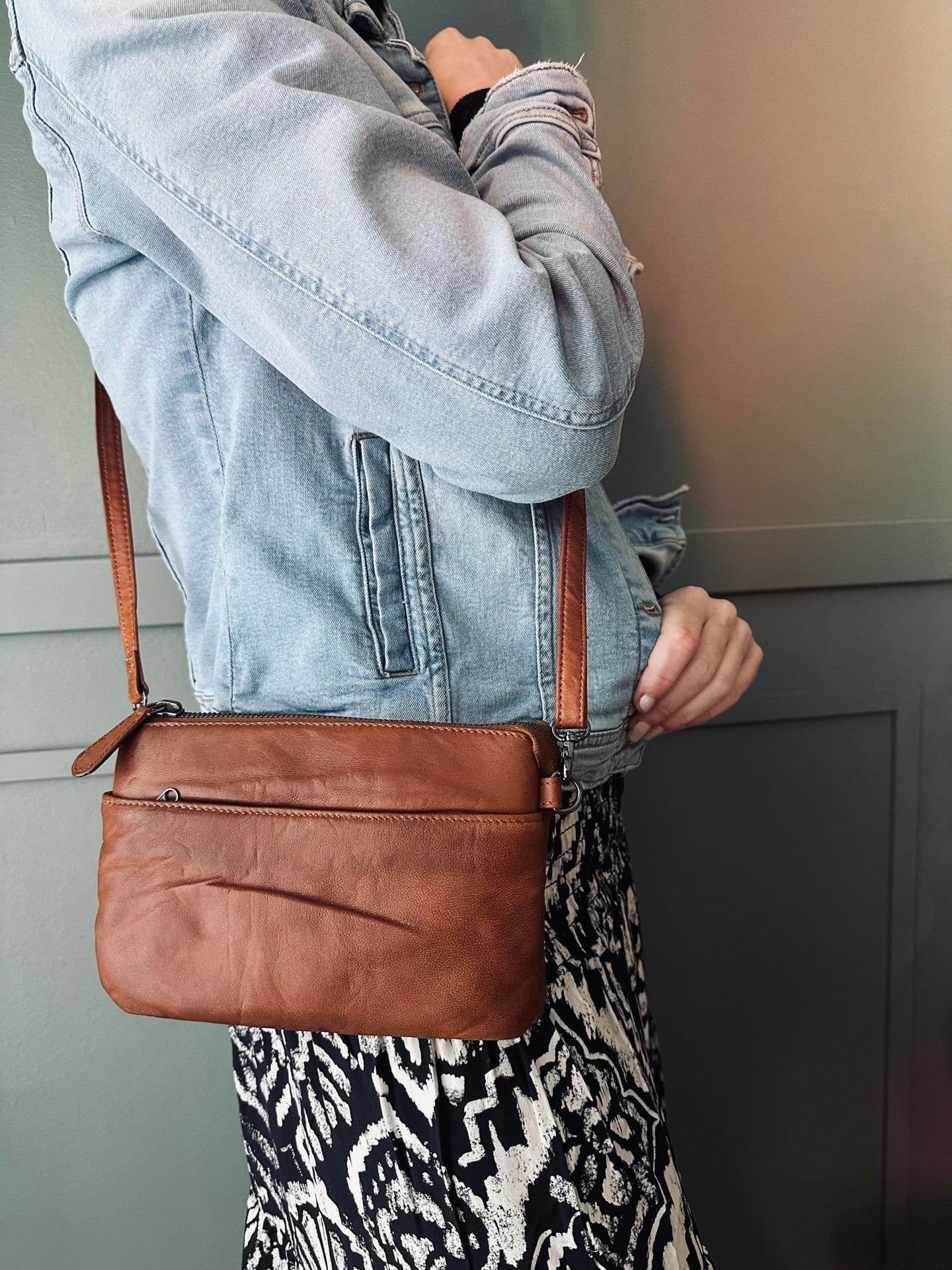 Clutch Jelva Cognac - VIAMAJA.DK