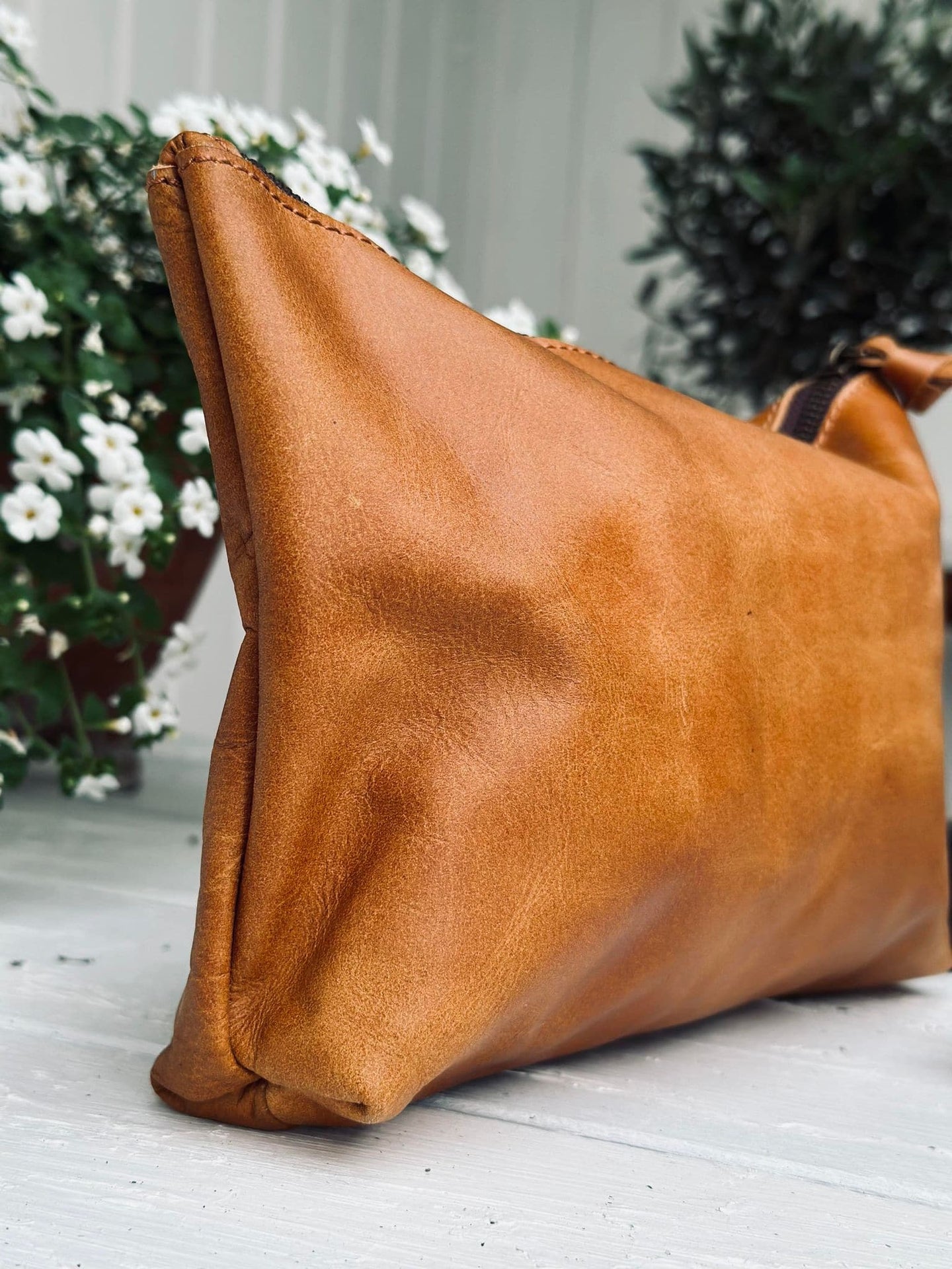 Clutch MIOMIO - Cognac skind - VIAMAJA.DK