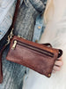 Clutch / Ledertasche - Brandy