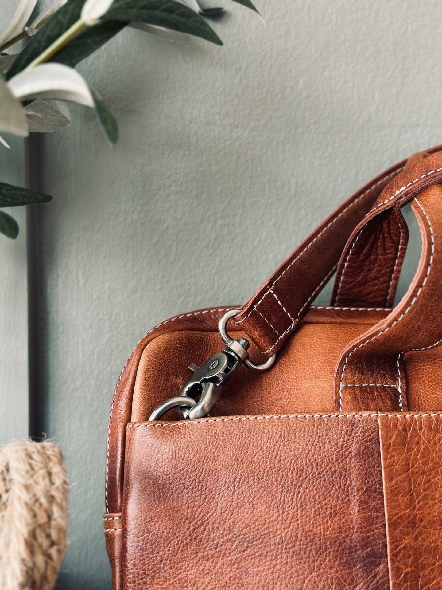 Computertaske SLIM Walnut - VIAMAJA.DK