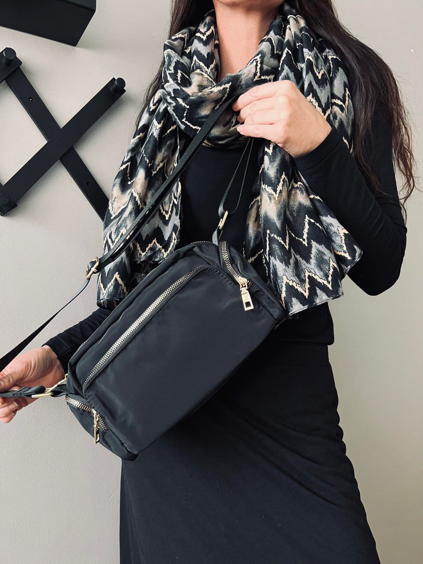 Crossbody - Black Nylon - VIAMAJA.DK