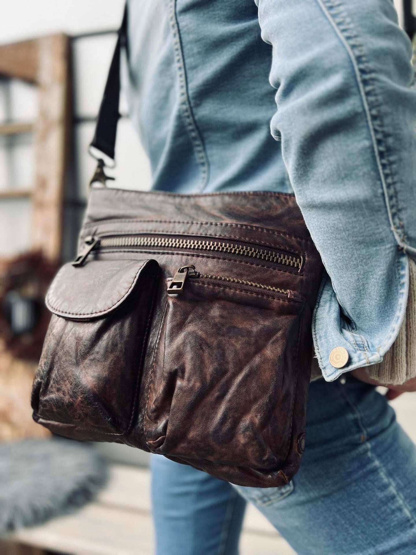 Crossbody BROWN - Ultra blød - VIAMAJA.DK