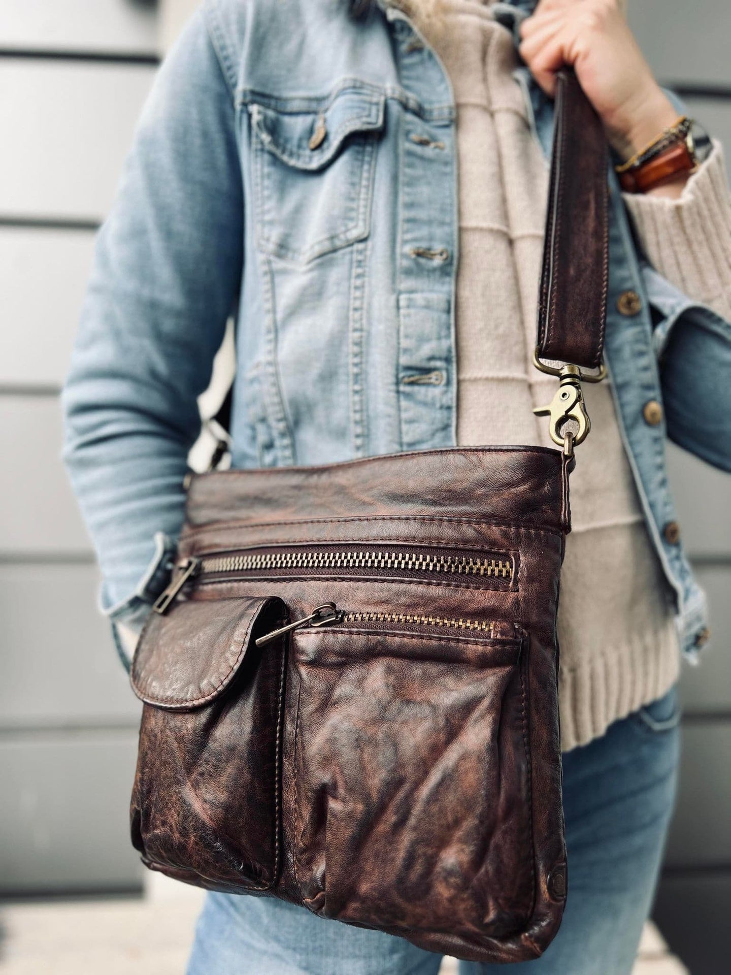 Crossbody BROWN - Ultra blød - VIAMAJA.DK