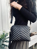 Crossbody-Clutch ALICE - Black Quilt
