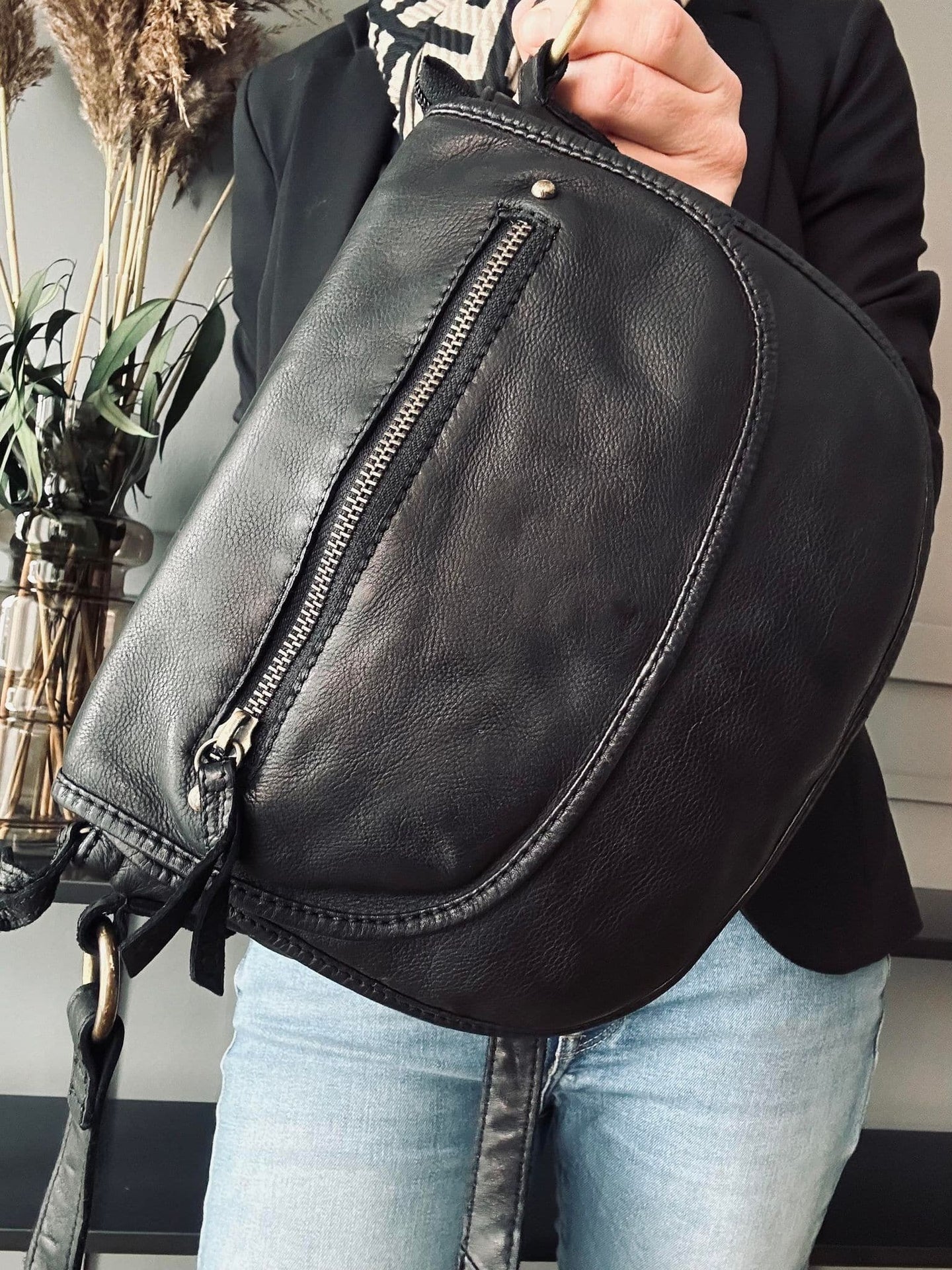 Crossbody Emily Raw Boheme – Black - VIAMAJA.DK