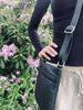 Crossbody GRY - Schwarz, ultraweiches Kalbsleder