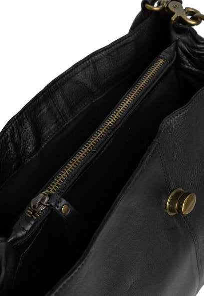 Crossbody Lux Big black / messing - VIAMAJA