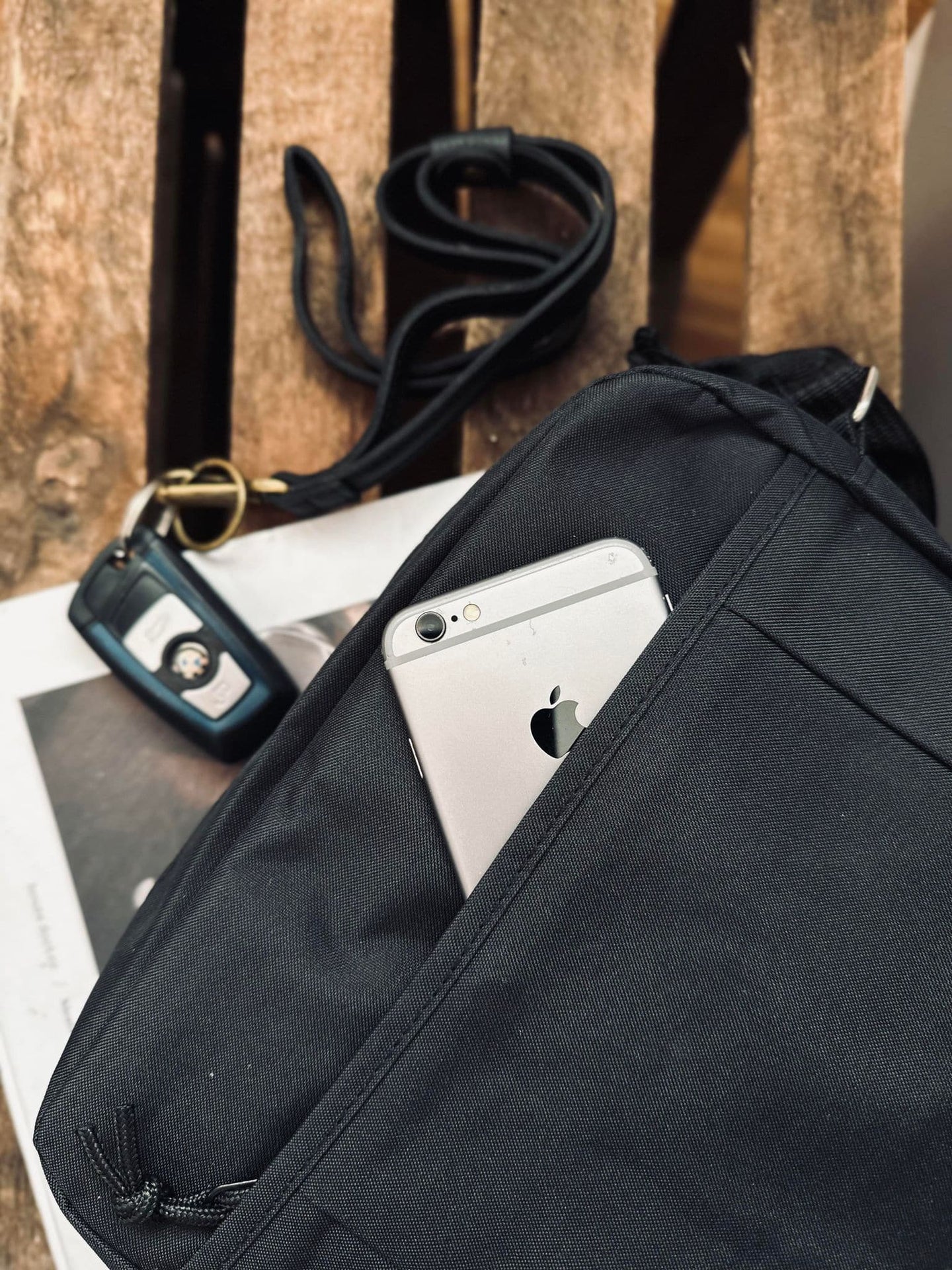 Crossbody Max Black Nylon - VIAMAJA.DK