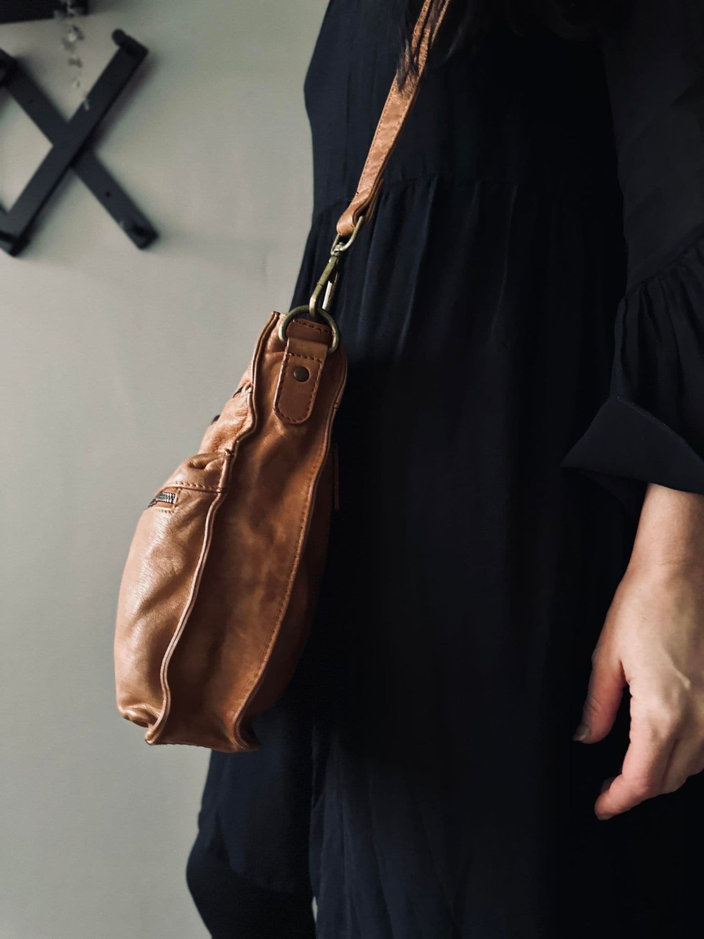 Crossbody MILANO Cognac - VIAMAJA.DK