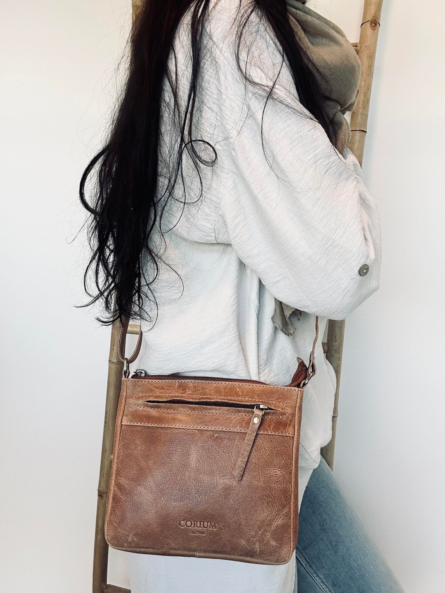Crossbody Vintage cognac - VIAMAJA.DK