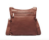 Crossover-Tasche aus weichem und hochwertigem Leder – Brandy
