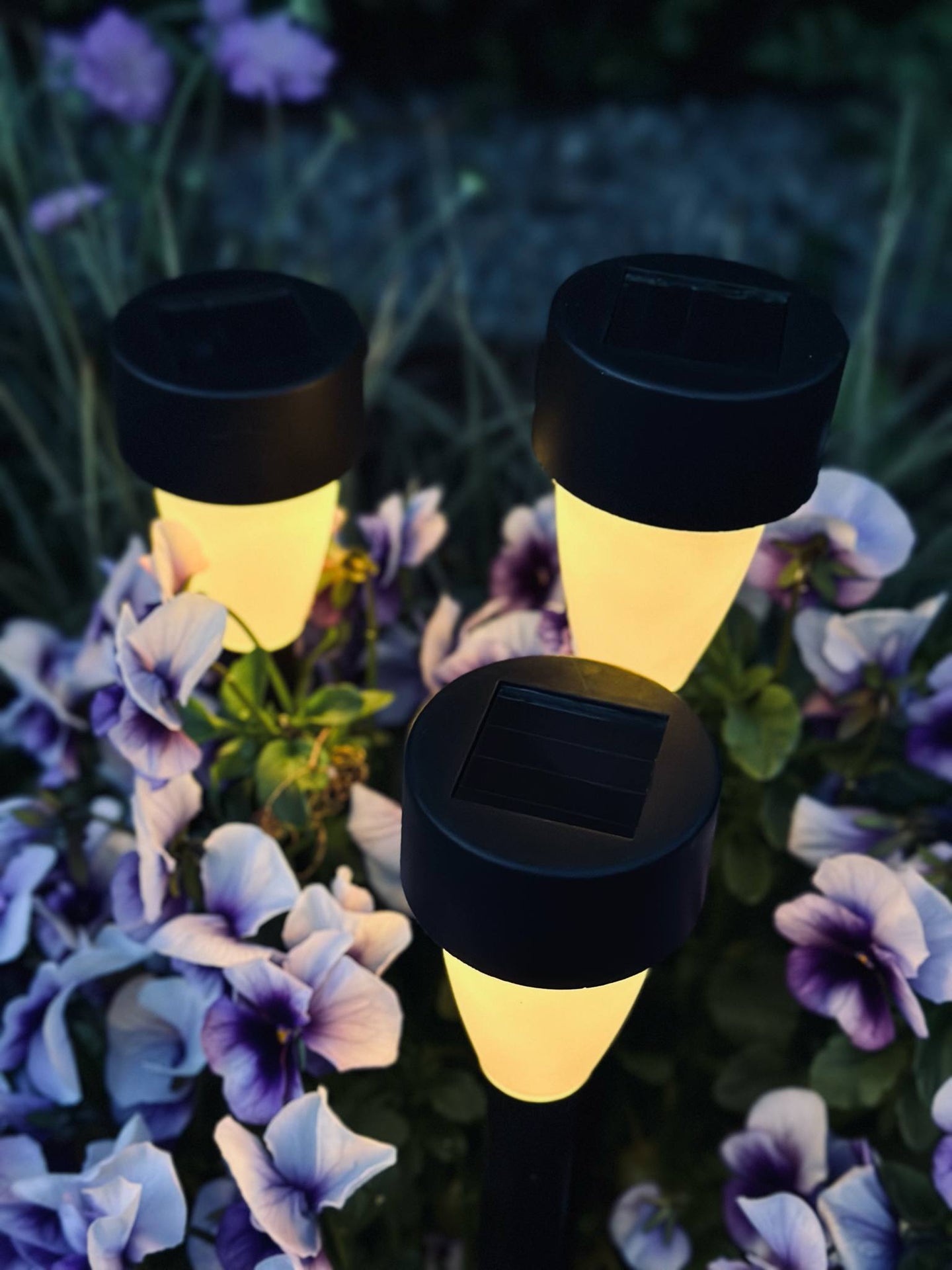 Fackel mit Solarzellen – Set mit 4 Stk.