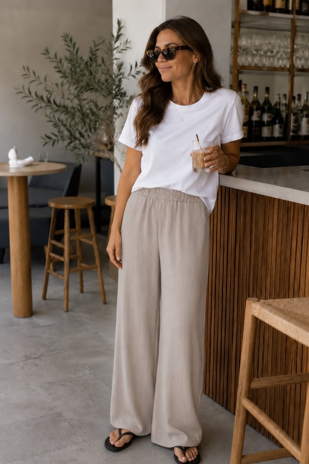Hose Trine Dark beige