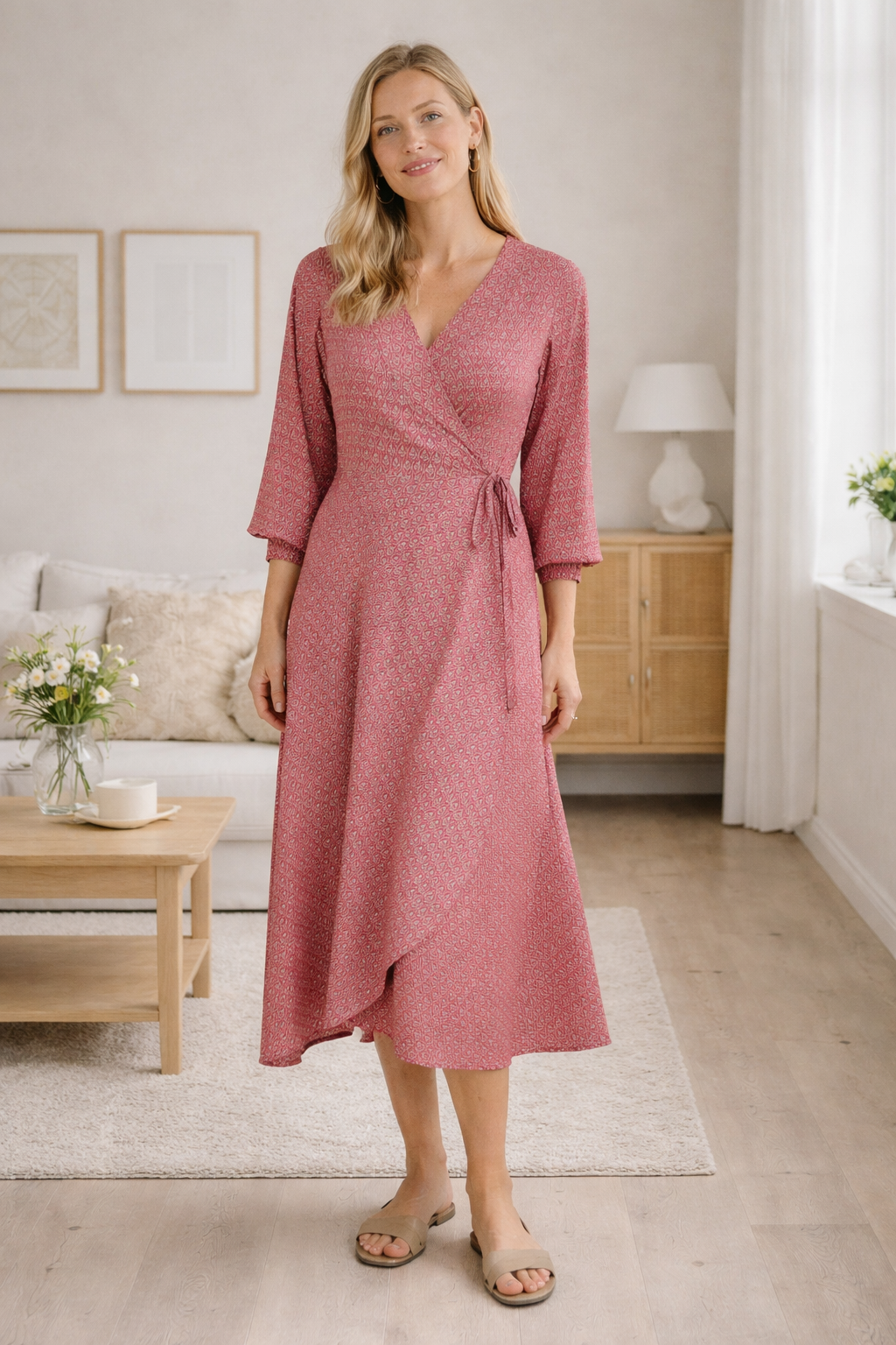 Kleid Luna Wrap - Indie Berry