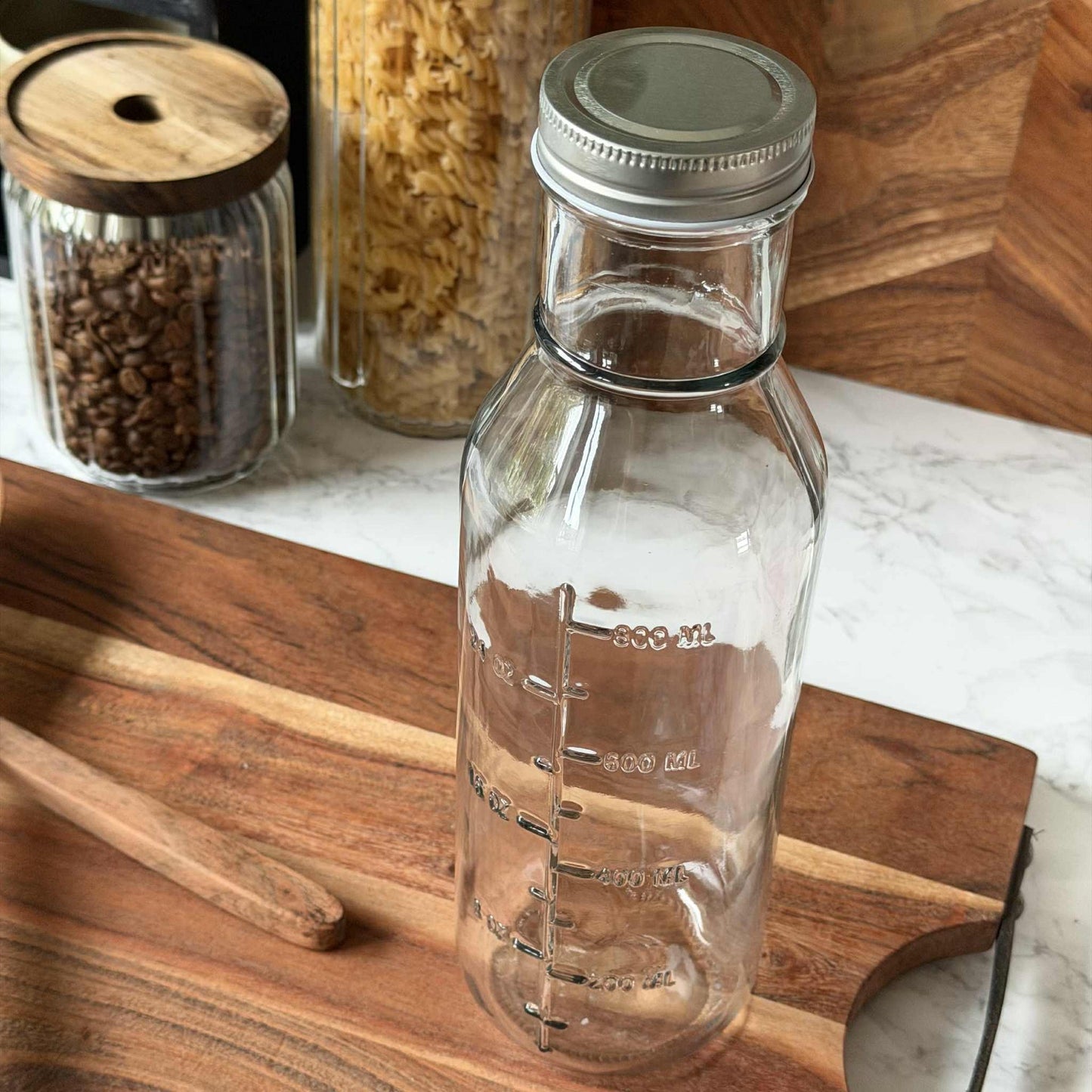 Glasflasche mit Messskala - 1000 ml