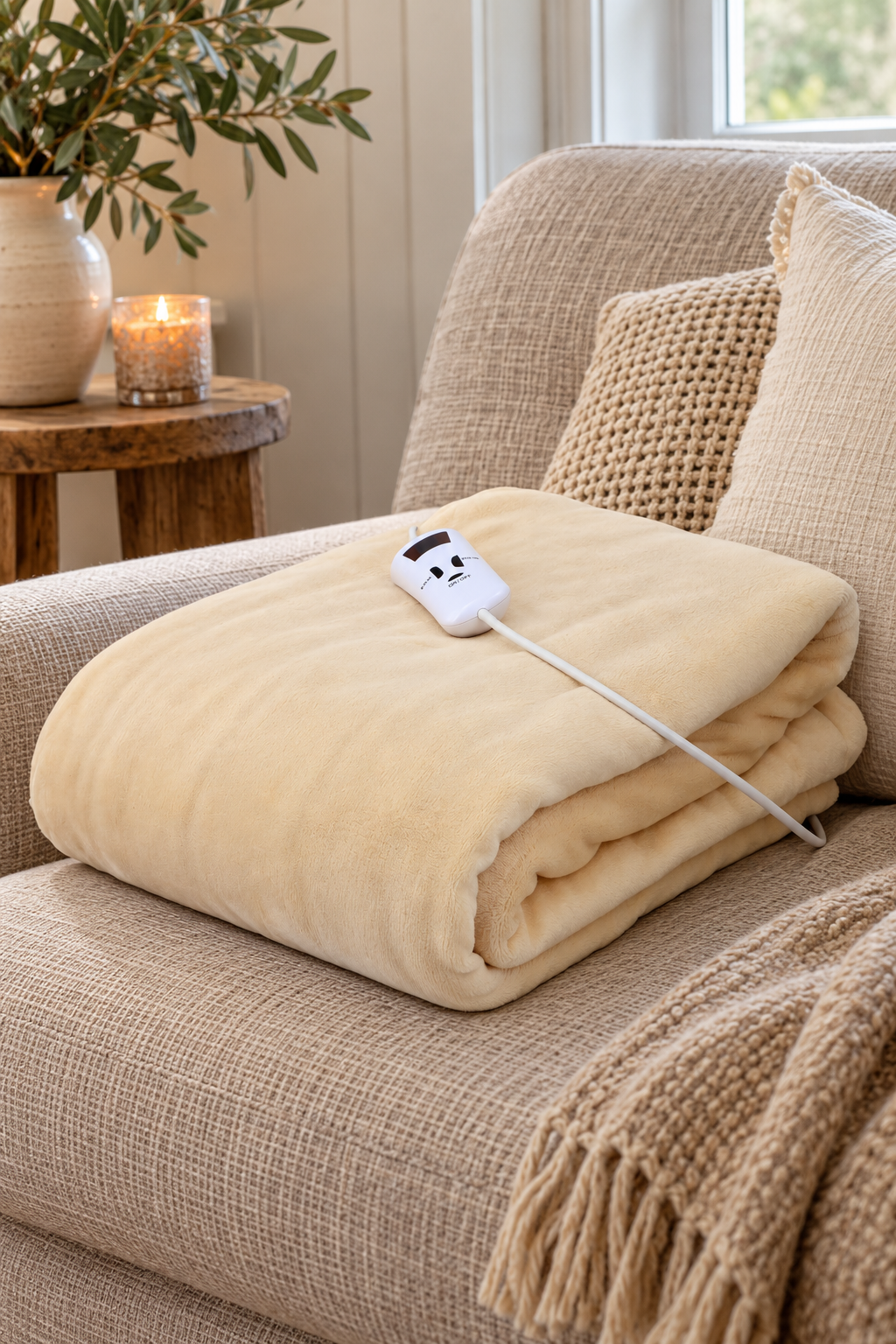 Elektrische Heizdecke - 130x180 – beige