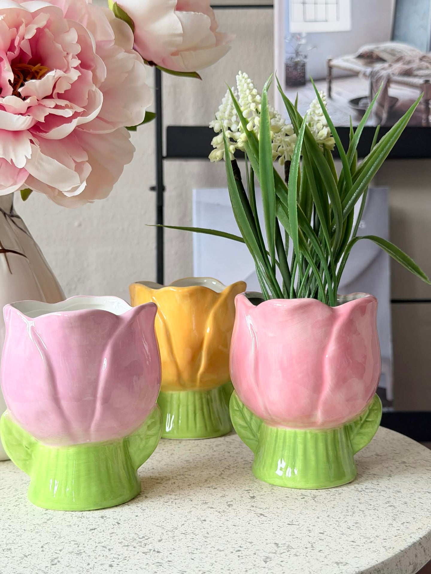 Übertopf Tulpe - mehrere Farben