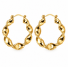 Ohrringe Cora Hoops - 18k vergoldet