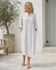Kleid Leinen – Grey Stripe