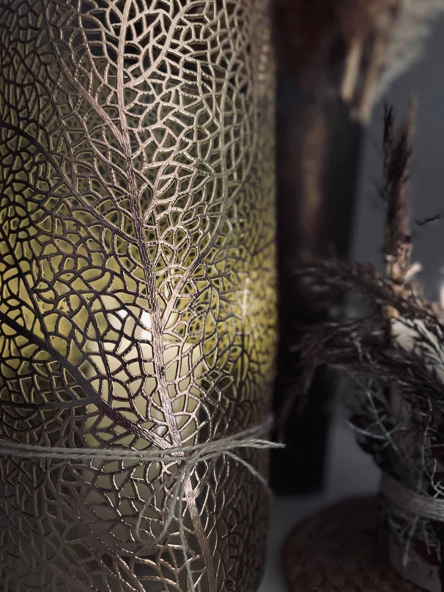 Dækkeserviet - Guld blad - VIAMAJA.DK