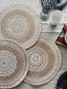 Platzset aus Jute - White boheme Mix