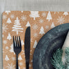Platzset aus Kork - Weiße Weihnachten