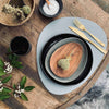 Platzset – Oval Staubblau
