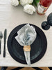 Tischset – Schwarz mit Glitzer