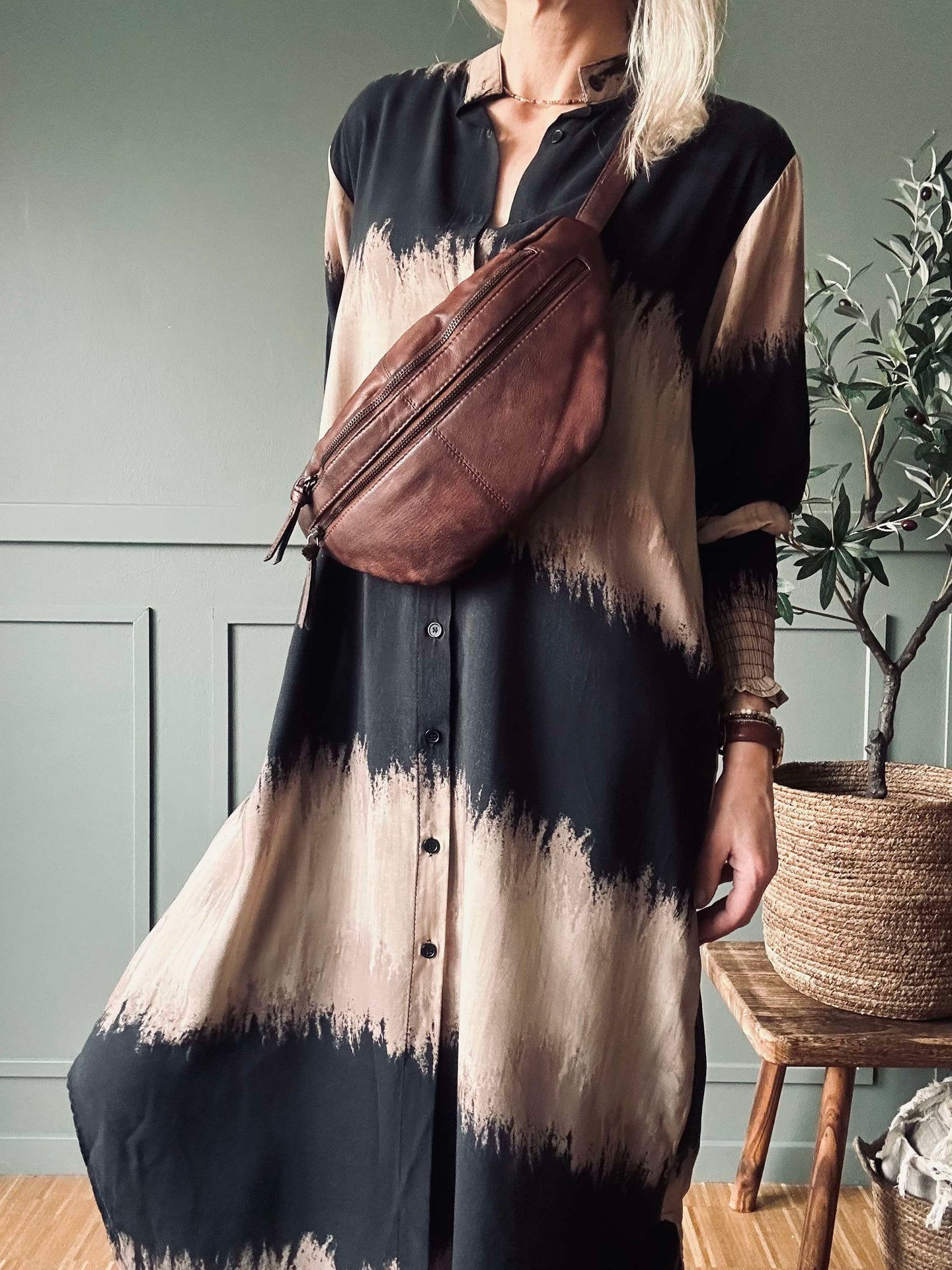Kleid Merle Dark Camel