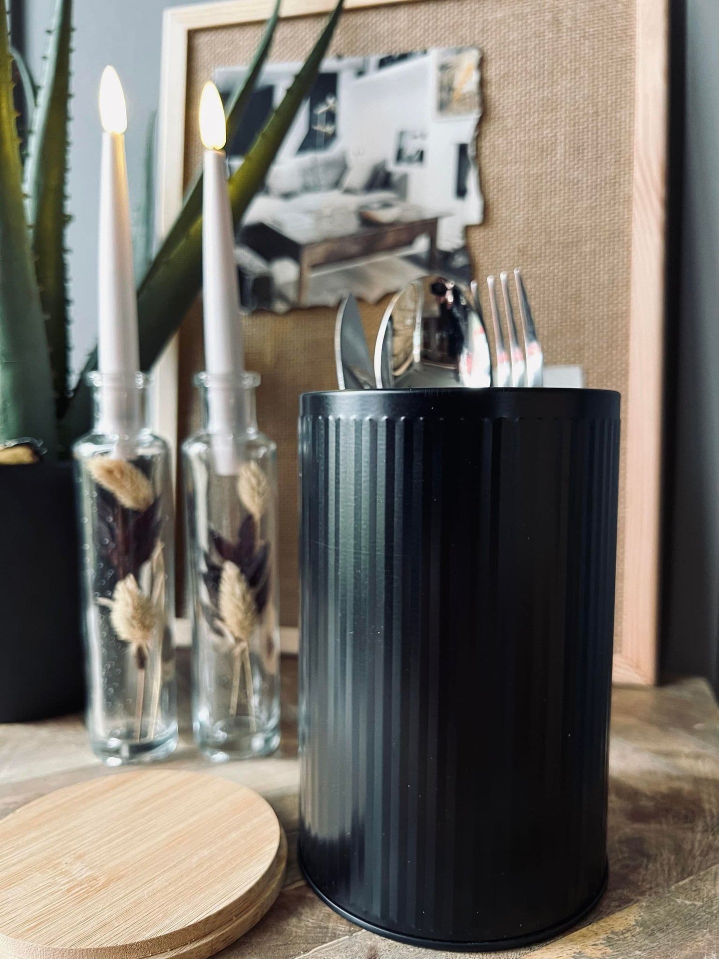 Dåse med låg i bambus - 21cm - VIAMAJA.DK