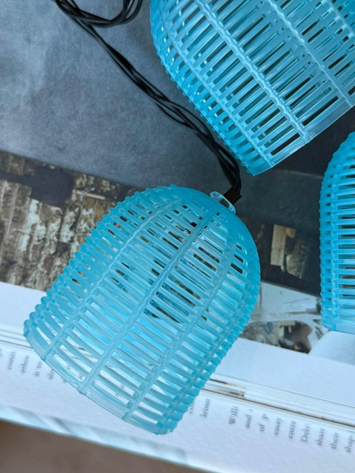 Lichterkette mit Solarpanel - Blue