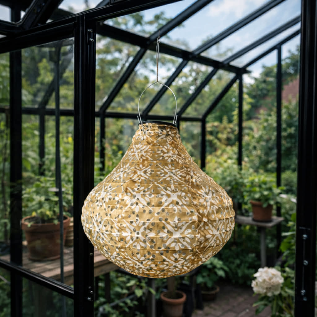 Lampe mit Solarzellen Pear - SUMMER GOLD