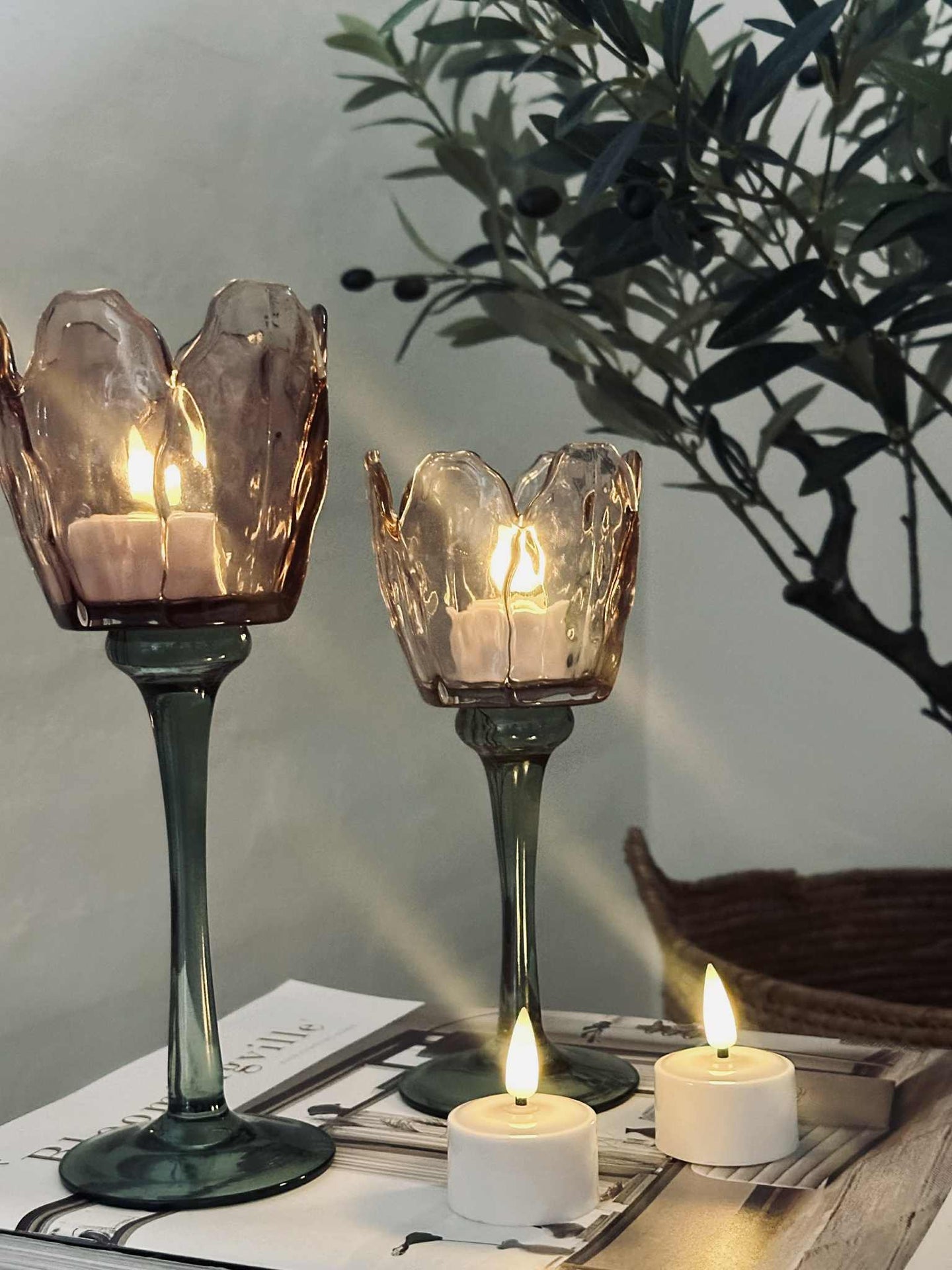 LED-Teelichter - Wiederaufladbar - 4 Stk. Ergänzung