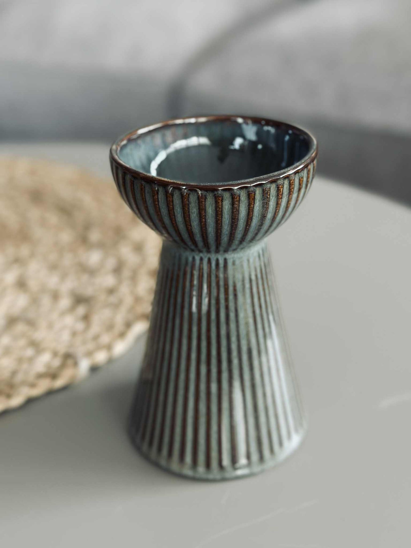 Hyazinthenvase VIGA - Grau / Braun