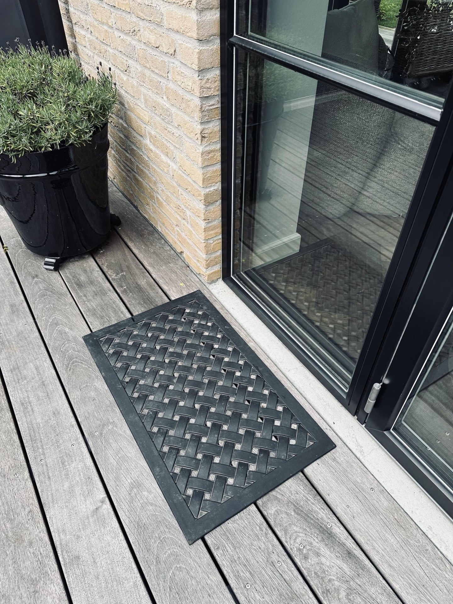 Dørmåtte – Sort 45X75 - VIAMAJA.DK