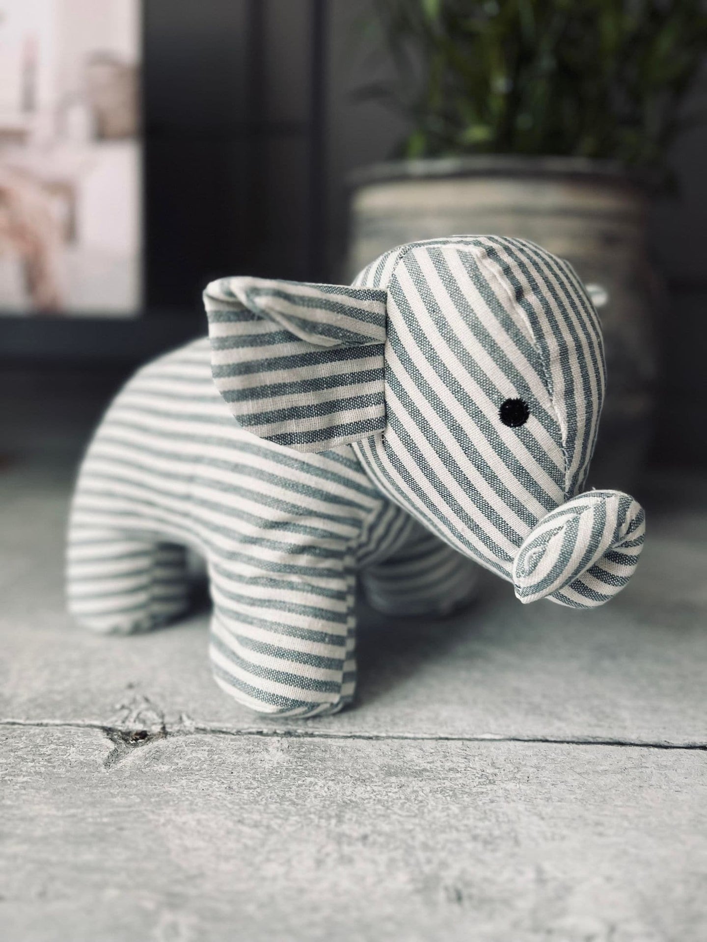 Dørstopper - Elefant mix strib - VIAMAJA.DK