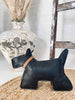 Türstopper Hund - Schwarzes Leder