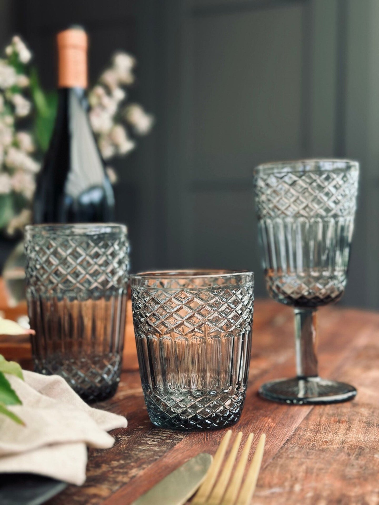 Drikkeglas French grey – Large - VIAMAJA.DK