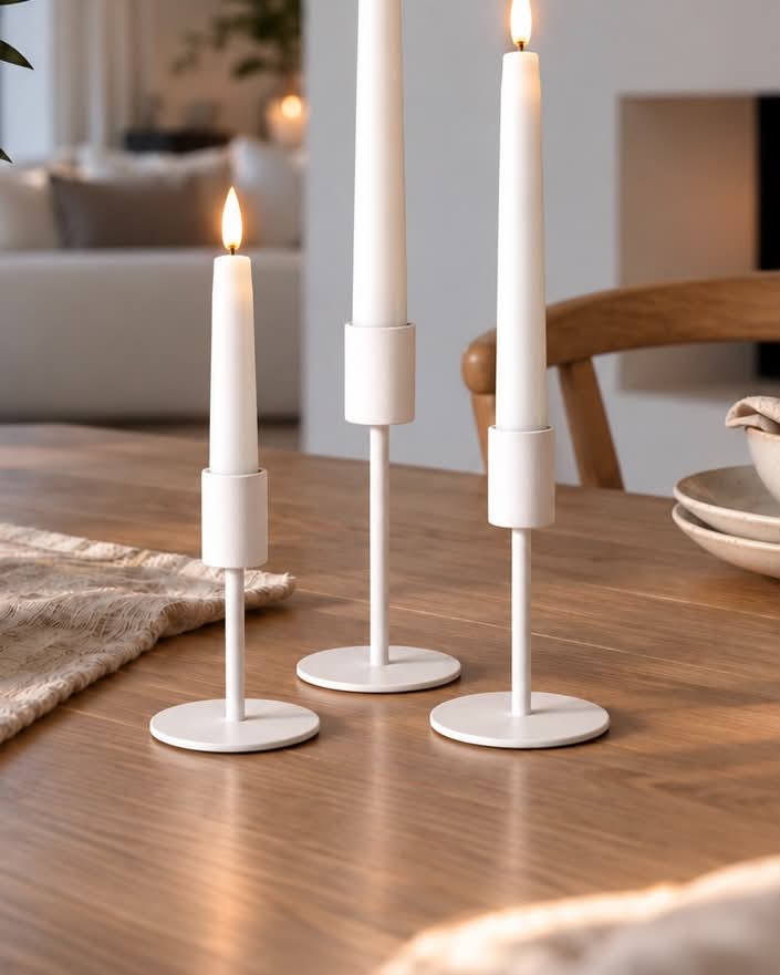 VIAMAJA Simple – White Set 3 Stück