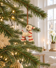 Weihnachtsanhänger – Natur und Rot