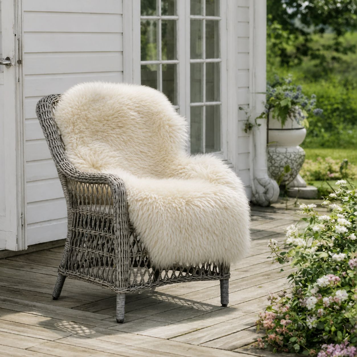 Lammfell – XL Leinen 140 cm