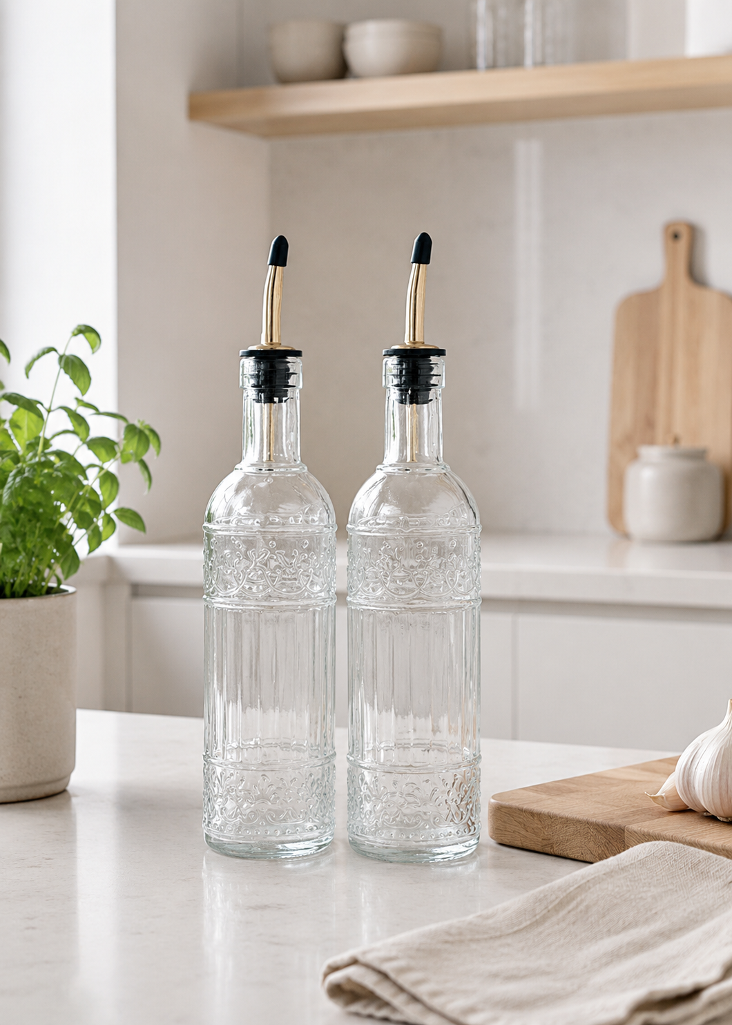 Öl-/Essigflasche - Set mit 2 Stück
