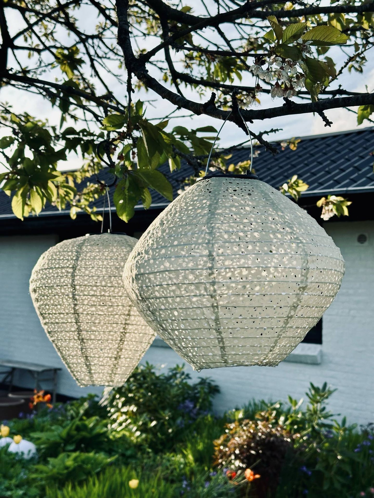 Lampe mit Solarzellen - Dusty Green